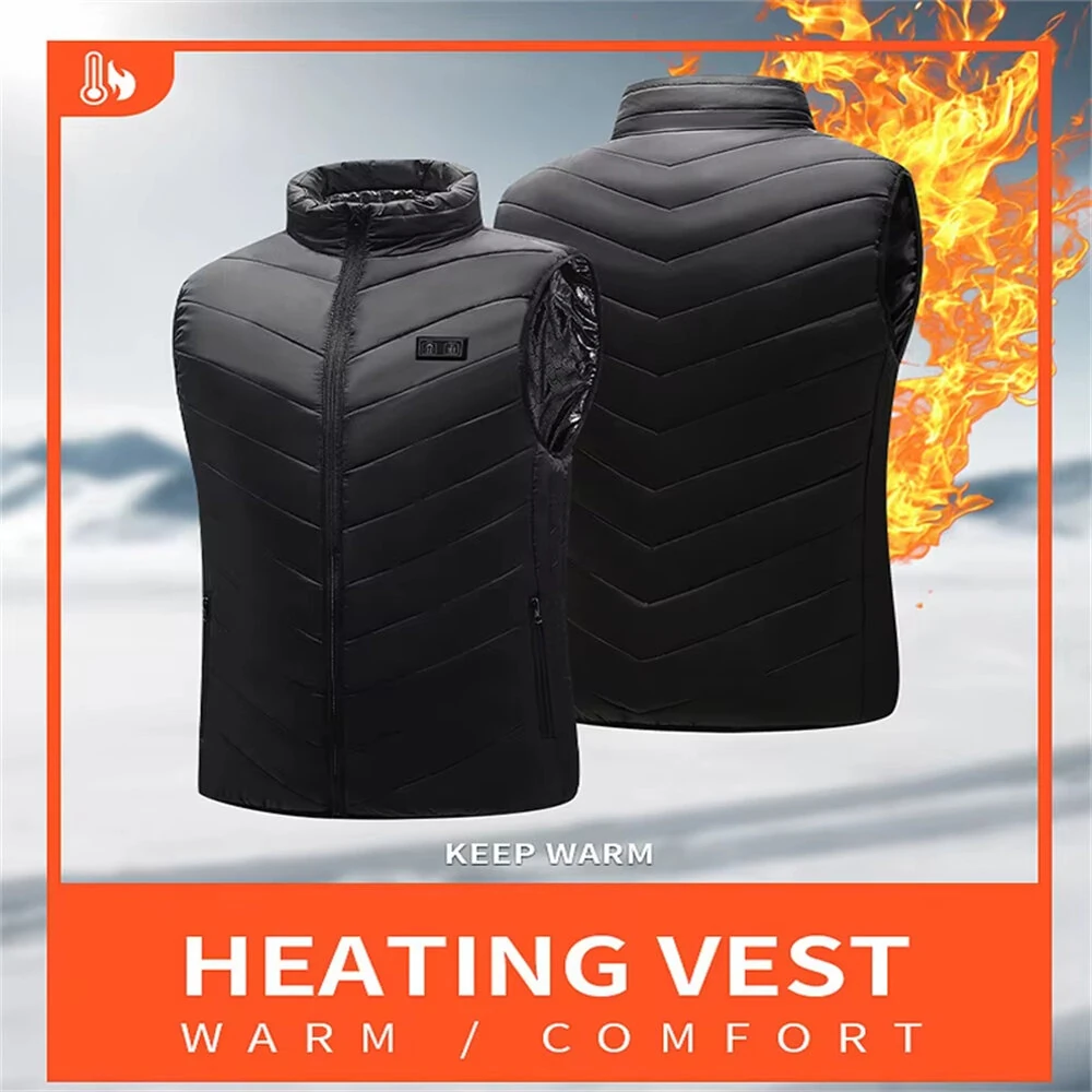 21 Heated Zones 4 Switches Electric Heated Jackets Sportswear Coat For Men Women Outdoor Camping — view 8