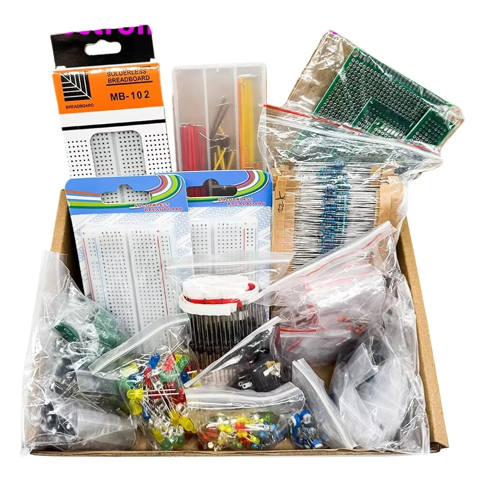 2110Pcs DIY Electronic Component Kit T0-92 LED PCB Assorted Resistors Capacitors Transistors Solderless for Circuit DIY Kit — image 1