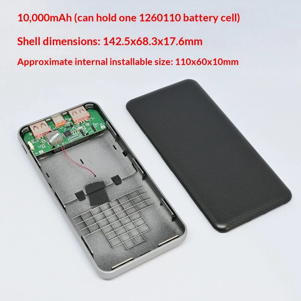 22.5W Fast Charging Module DIY Power Bank Case TFT Color Screen Digital Display 3.7V Ternary Lithium Battery Motherboard Kit — view 4
