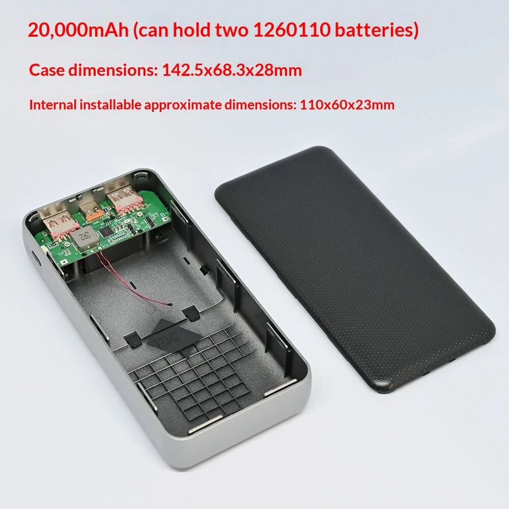 22.5W Fast Charging Module DIY Power Bank Case TFT Color Screen Digital Display 3.7V Ternary Lithium Battery Motherboard Kit — view 5