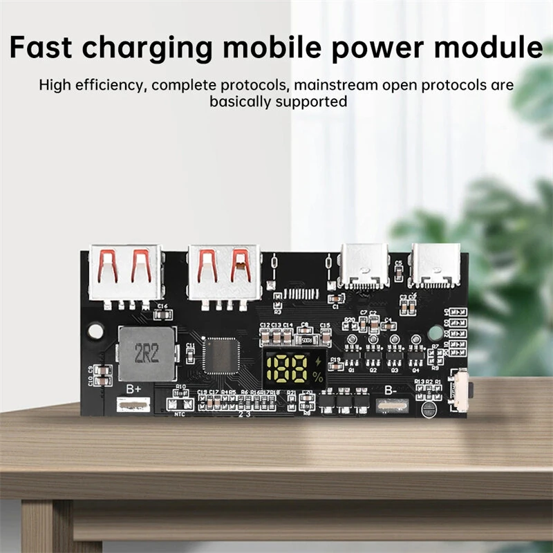 22.5W Fast Charging Power Bank Module Circuit Board DIY Lithium Iron Phosphate Mainboard QC4 PD3.0 VOOC Fast Charging Mobile Power Module — view 5