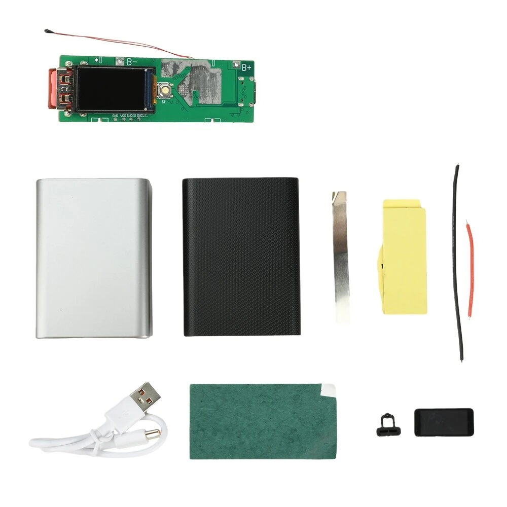 22.5W Portable Power Bank Module DIY Charging Kit TFT Color Screen Fast Charge Type-C PD Power Module for 21700 Battery — view 7