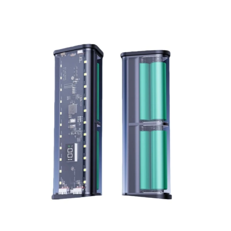 22.5W Power Bank Case 6x18650 Battery Fast Charging LED Digital Display Multi-Device Portable Battery Storage Box — view 2