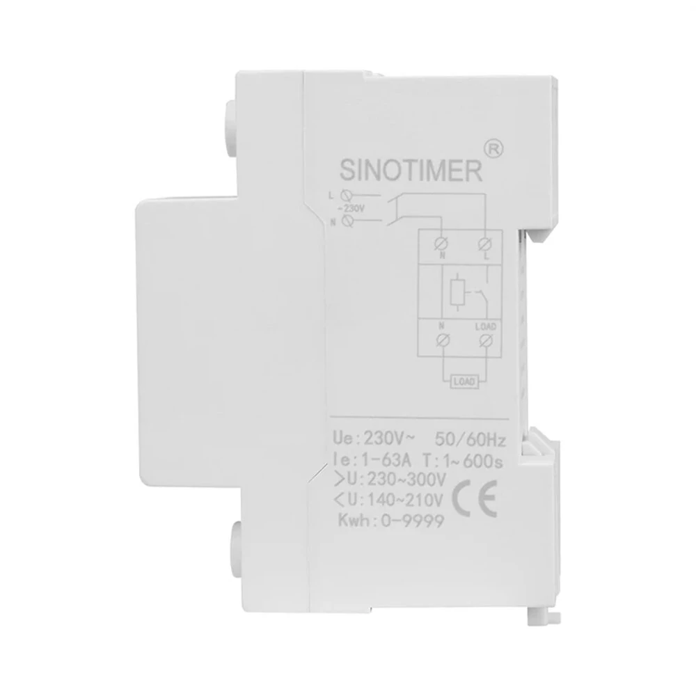 220V 40A/63A Adjustable Voltage Relay with Over Under Voltage Protection Over Current Limit Precision Wattmeter Energy Meter with Automatic Recovery Ideal for Power Consumption Monitoring — view 6