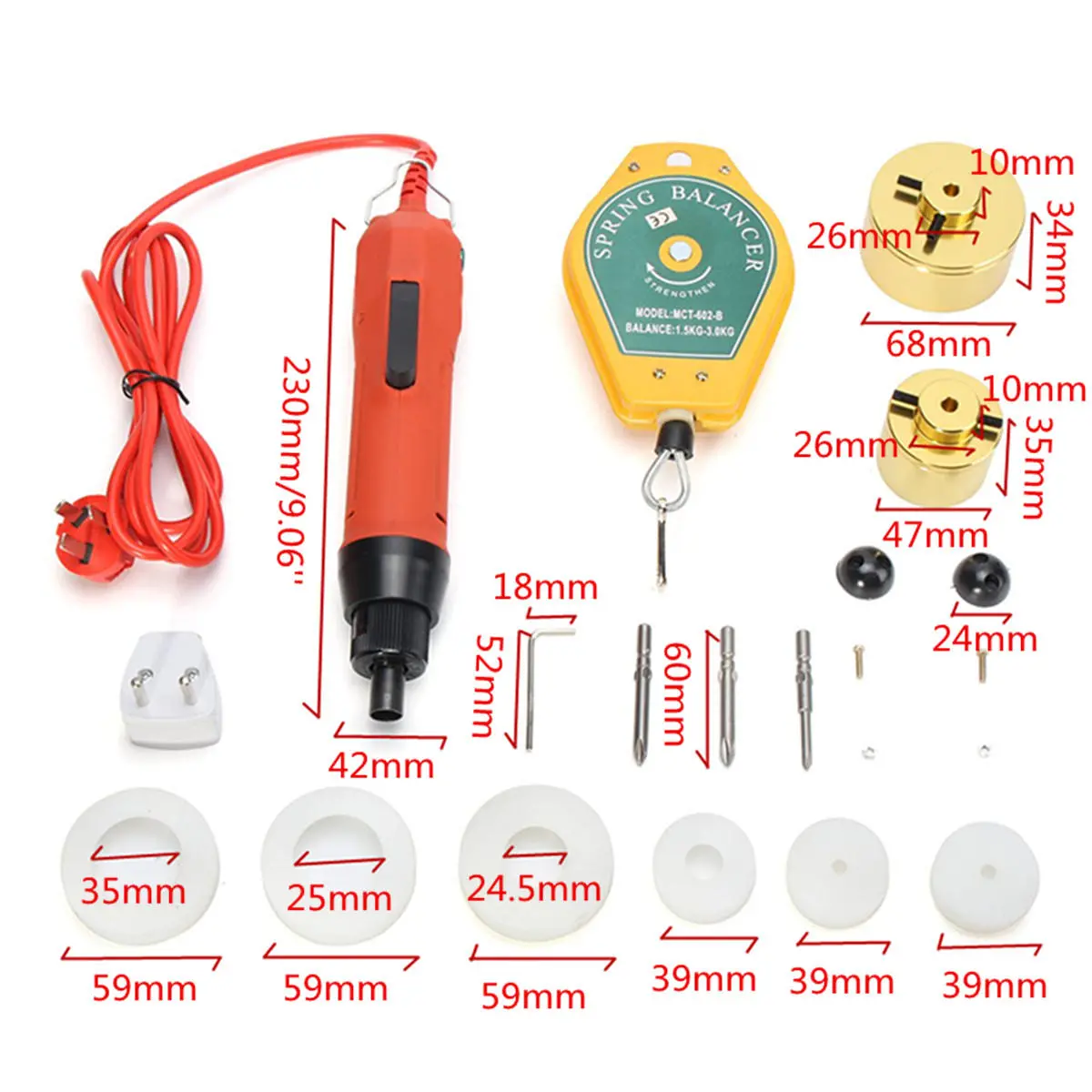 220V Handheld Electric Bottle Capping Machine Cap Sealer Sealing Machine — view 4