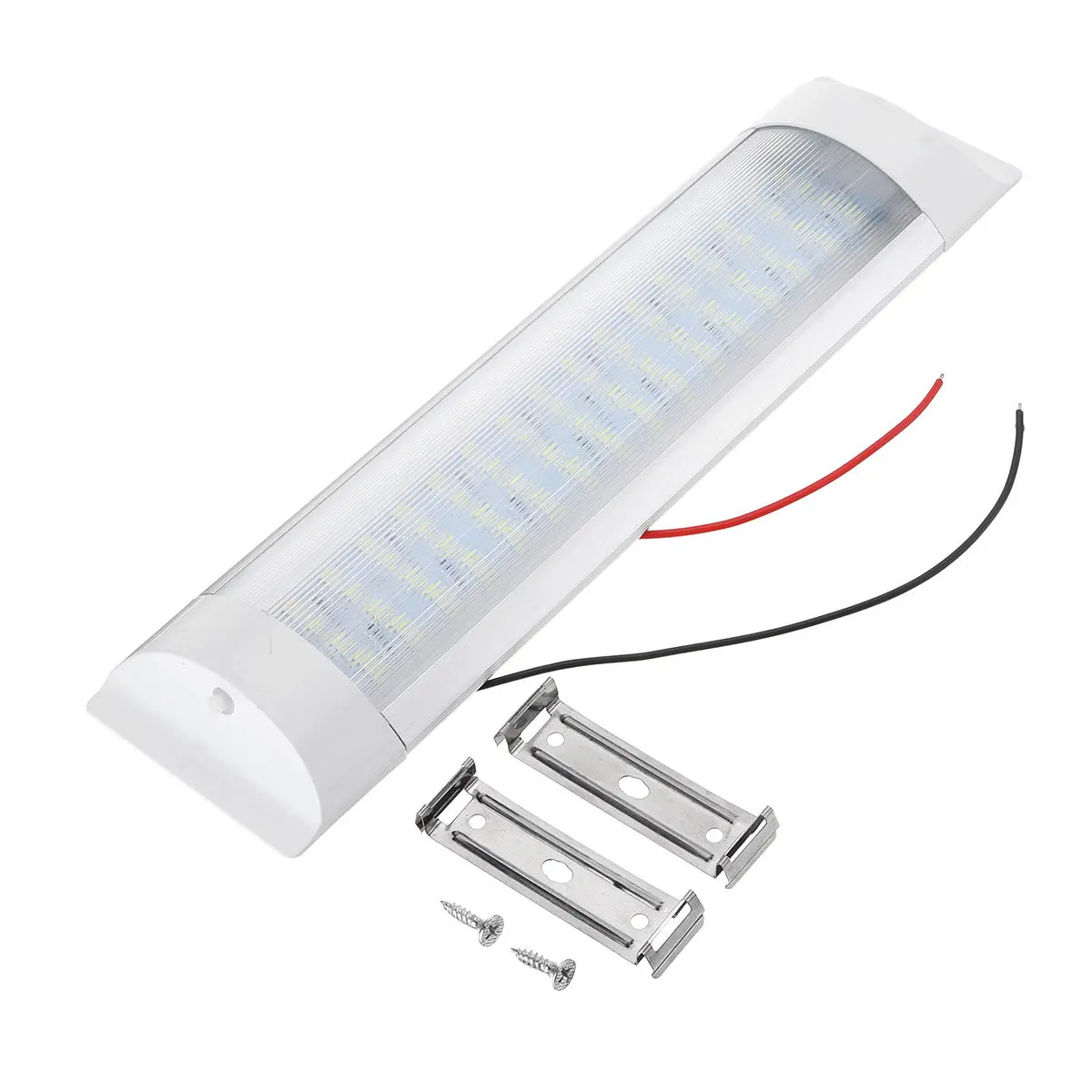 23CM 5W 72 LED White Interior Dome Lights Bar DC 24V 6000K White with Switch for — Pricio