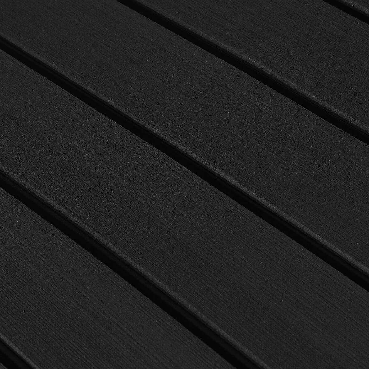 2400x450x6mm EVA Foam Faux Teak Boat Flooring Decking Sheet Pad Dark Grey and Black Line — view 5