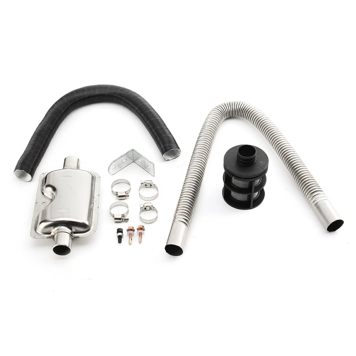 24mm Exhaust Silencer & 25mm Filter Exhaust and Intake Pipe for Air Diesel Heater Accessories — view 3