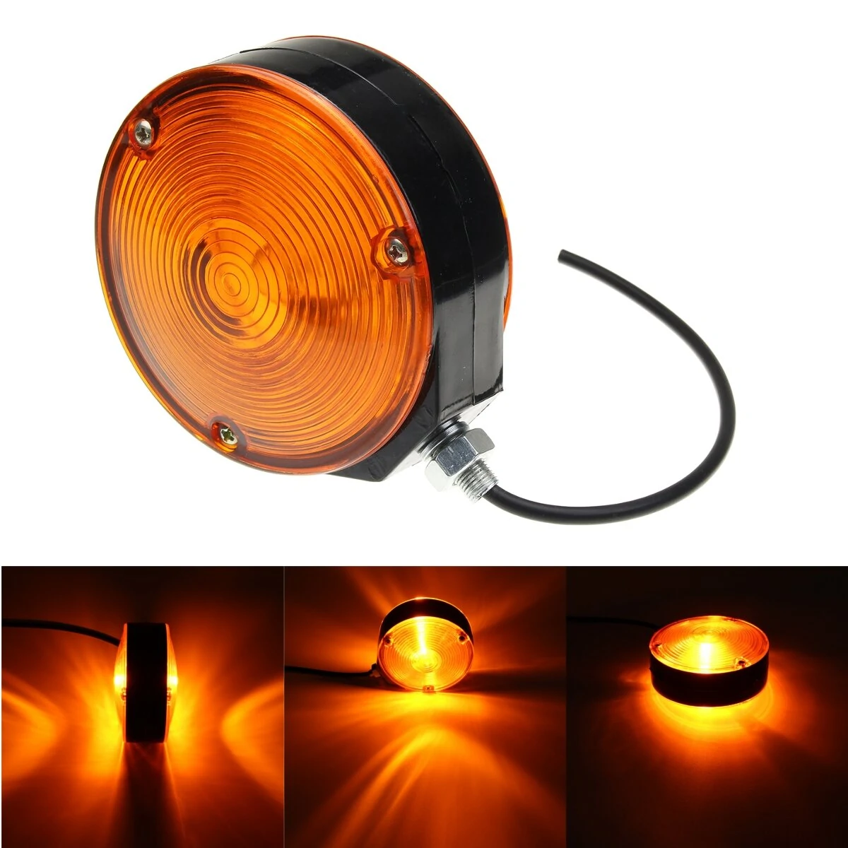 24V Side Maker Light Earring Amber Mirror Lamp For Trailer Truck Lorry — Pricio
