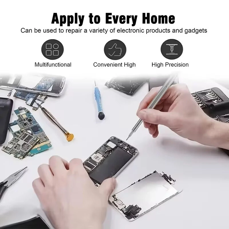 25 In 1 Magnetic Precision Screwdriver Set 24 Piece High Hardness Mini Pocket Batching Head Mobile Repair Set for Mobile Phone/PC/Camera/Drone — view 2