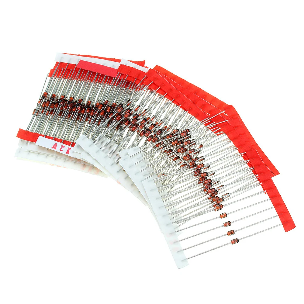 250 Pcs 25 Values 1W Zener Diode Assorted Kit 3V To 33V Assortment Kit — view 4