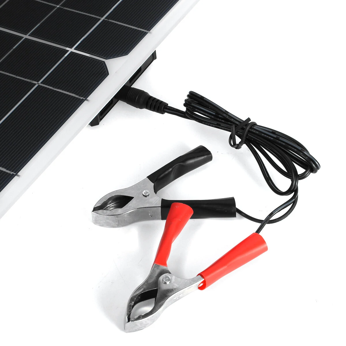 250W Portable Solar Panel Kit Dual DC USB Charger Kit Single Crystal Semi-flexible Solar Power Panel w/ 60A/100A Solar Controller — view 8