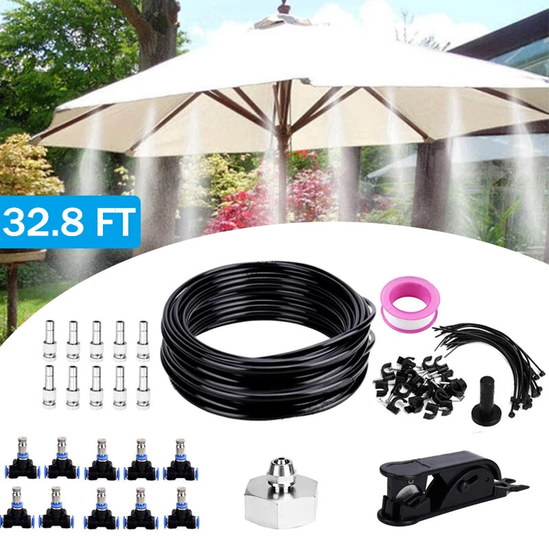 25m Garden Watering Irrigation Spraying Kit Outdoor Cooling System Dust Collect Air Humidification — Pricio
