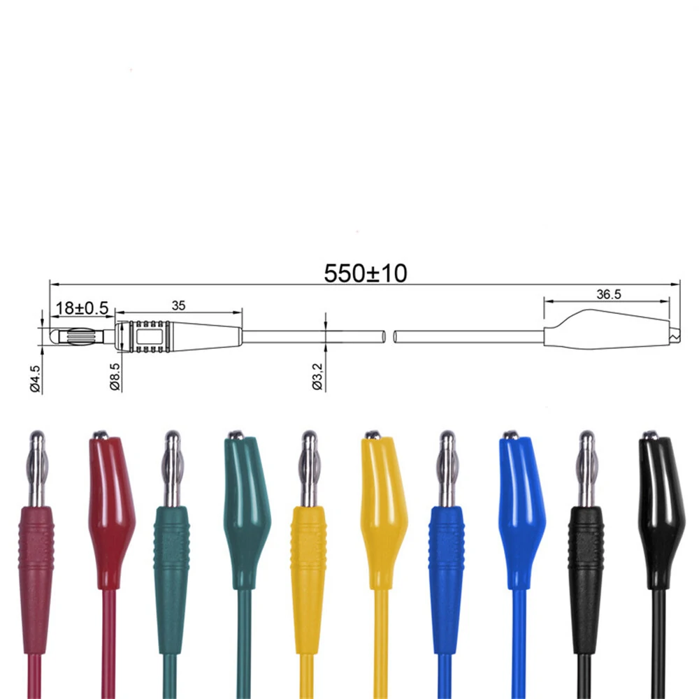 25PCS Universal Multimeter Probe with Steel Needle and 4mm Banana Plug Piercing Needle Connection Alligator Clip For Accurate Readings and Versatile Testing Use — view 4