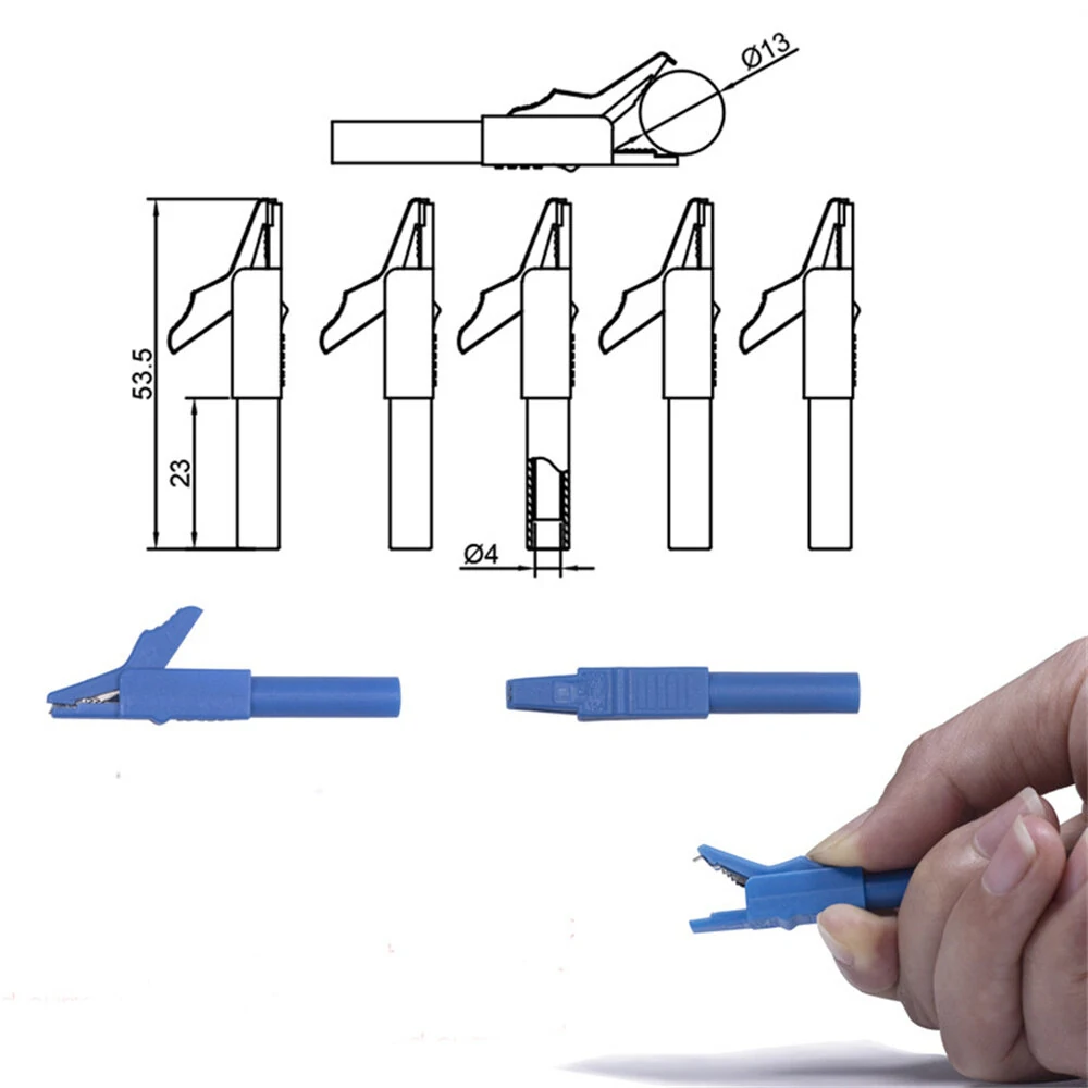 25PCS Universal Multimeter Probe with Steel Needle and 4mm Banana Plug Piercing Needle Connection Alligator Clip For Accurate Readings and Versatile Testing Use — view 5