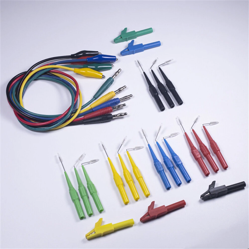 25PCS Universal Multimeter Probe with Steel Needle and 4mm Banana Plug Piercing Needle Connection Alligator Clip For Accurate Readings and Versatile Testing Use — view 6