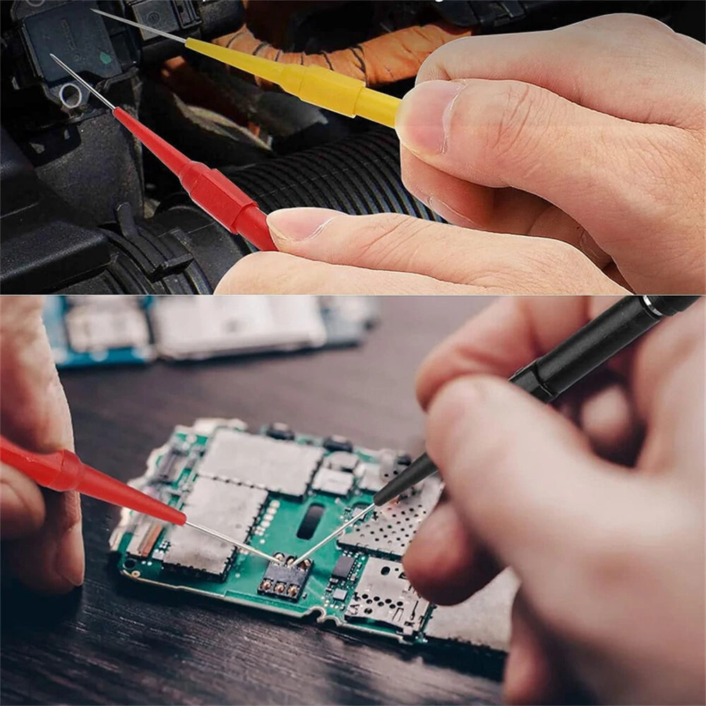 25PCS Universal Multimeter Probe with Steel Needle and 4mm Banana Plug Piercing Needle Connection Alligator Clip For Accurate Readings and Versatile Testing Use — view 7