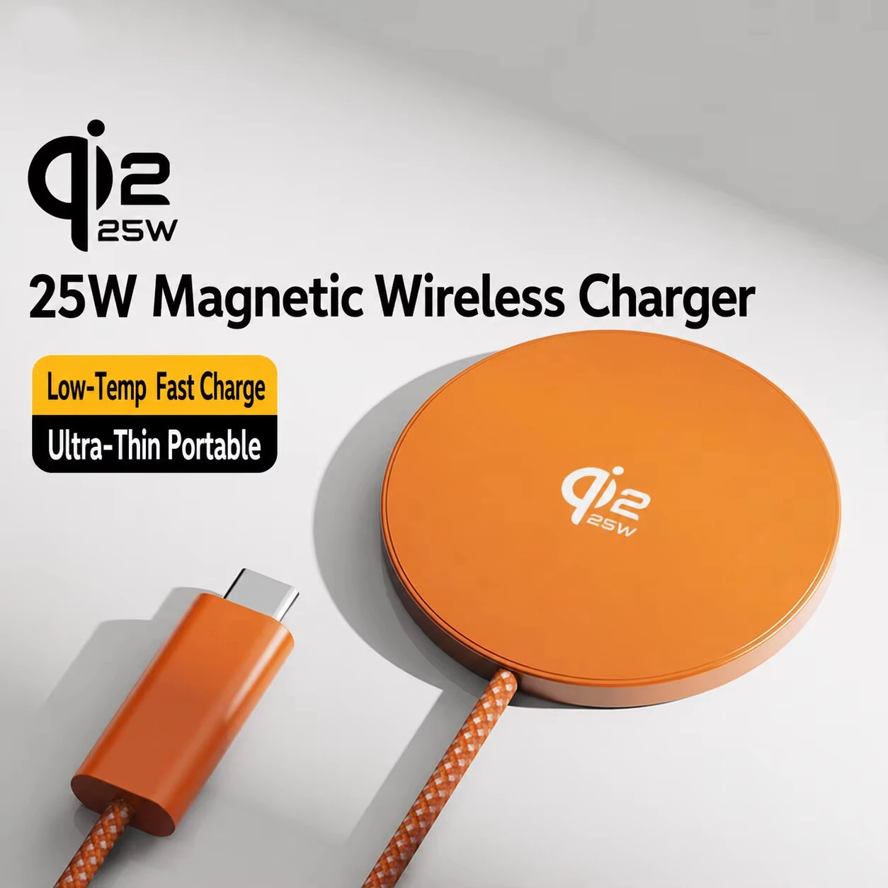 25W Magnetic Wireless Charger Fast Wireless Charging Pad for Smart Phones for iPhone 17 17 Pro 16 Pro Max 15 14 for Huawei Mate XTs for OPPO for VIVO for Airpods — view 2