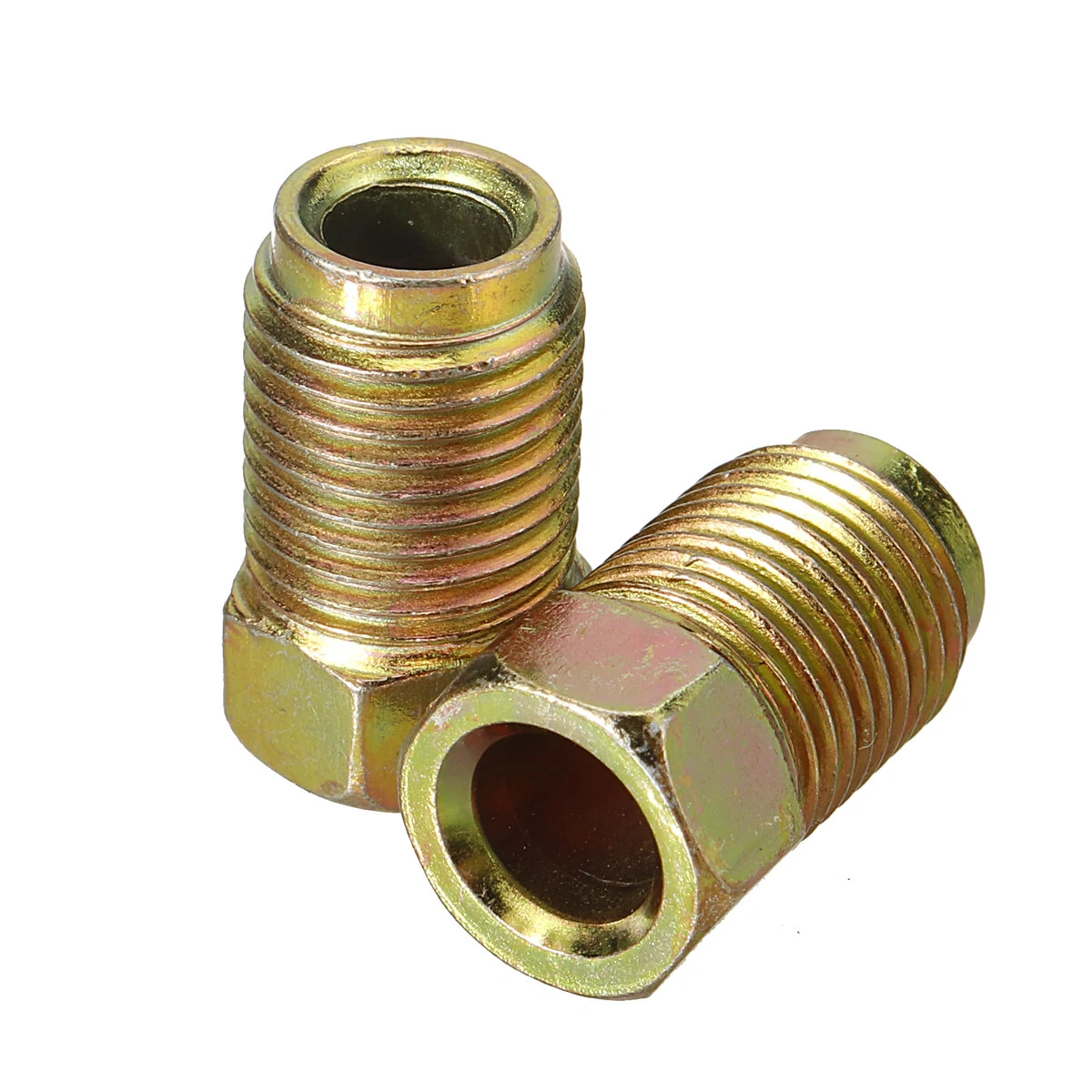 25x Male+25x Female M10 Copper Brake Pipe Fittings Metric Nuts For 3/16" Tube — view 4