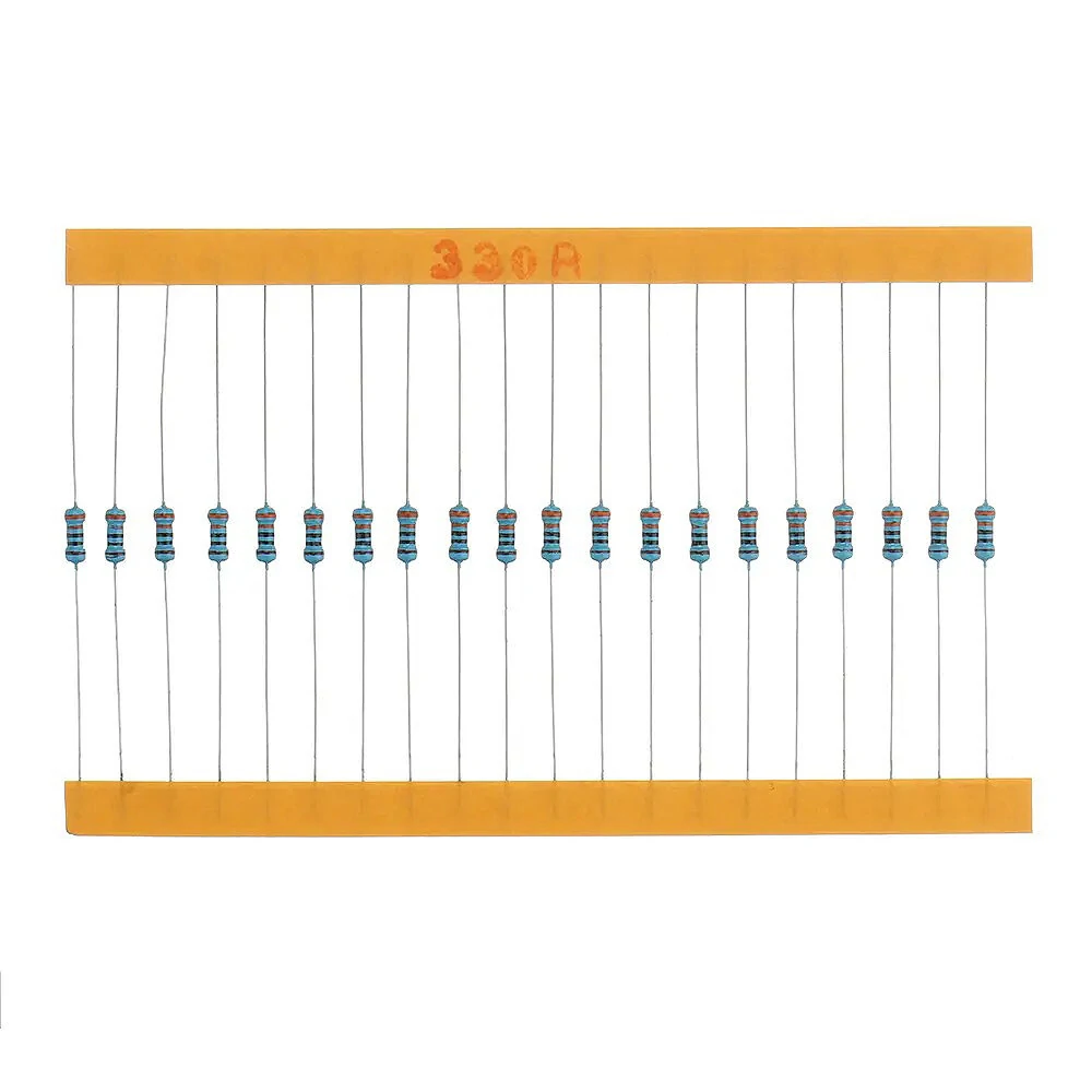 2600pcs 1/4W 1 Tolerance 130 Values Metal Film Resistors Assortment Kit Set 1R ohm-3M ohm for DIY Project Experiments — view 7