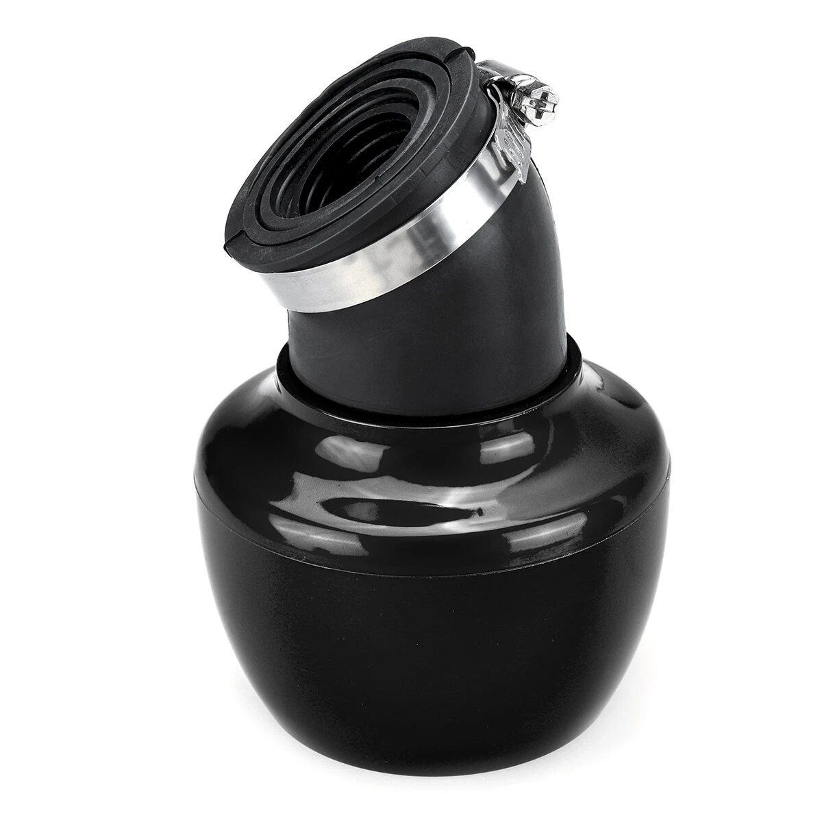 28-48mm 45° Angled Neck Motorcycle Air Intake Filter Universal — image 1