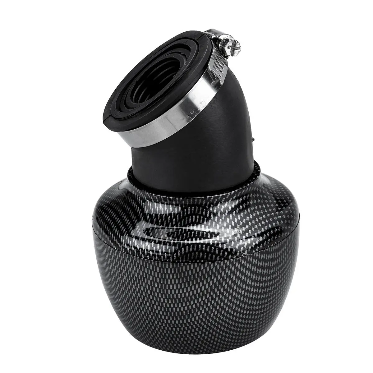 28-48mm 45° Angled Neck Motorcycle Air Intake Filter Universal — view 2