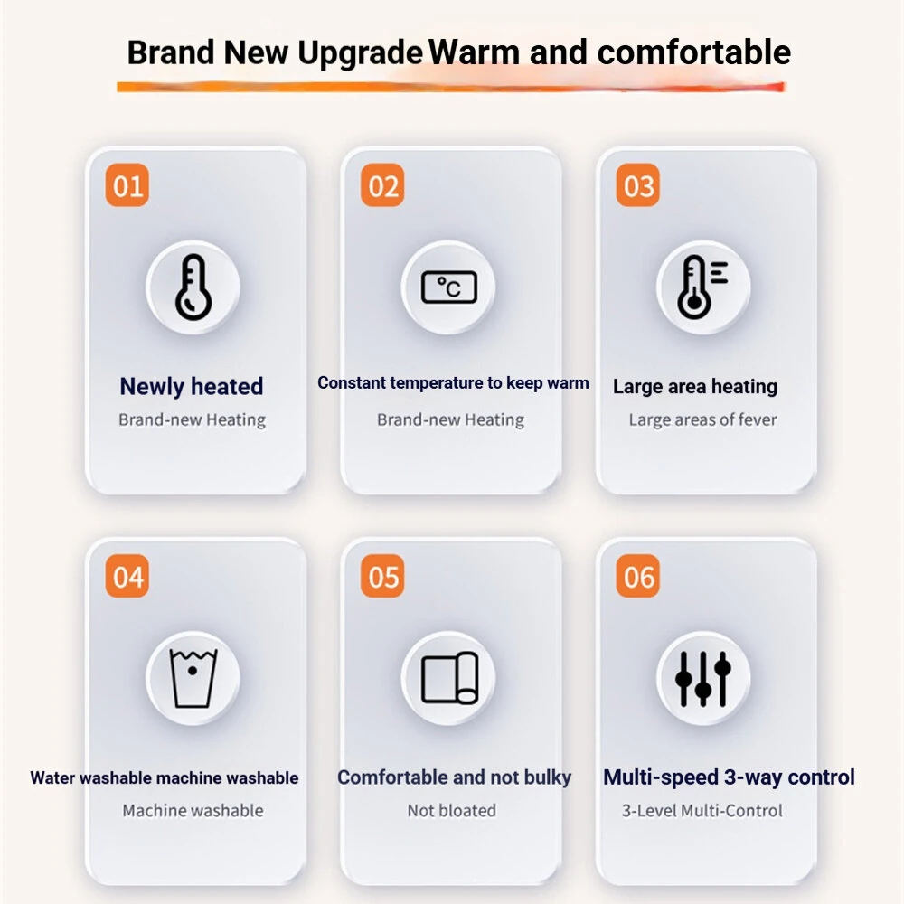 28 Zone Heated Vest Adjustable Temperature Warm Heating Vest Winter Outdoor Body Warmer — view 7