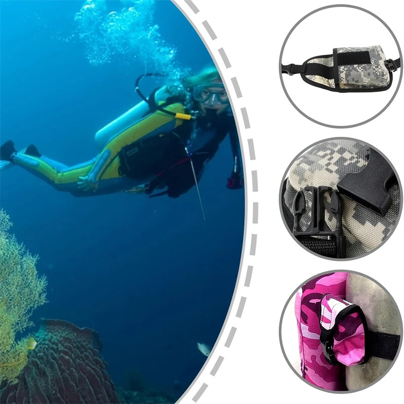 2kg Diving Weight Fanny Bag with Secure Buckle Nylon Fit for Snorkeling & Scuba Diving — view 3