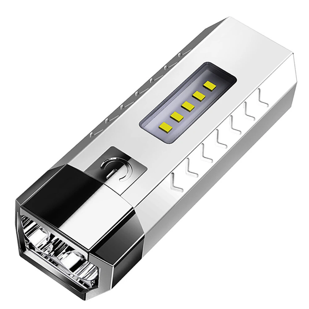2*LED+5*COB Three Light Sources Flashlight 18650 USB Rechargeable Portable Waterproof Led Torch With Power Bank Function — Pricio