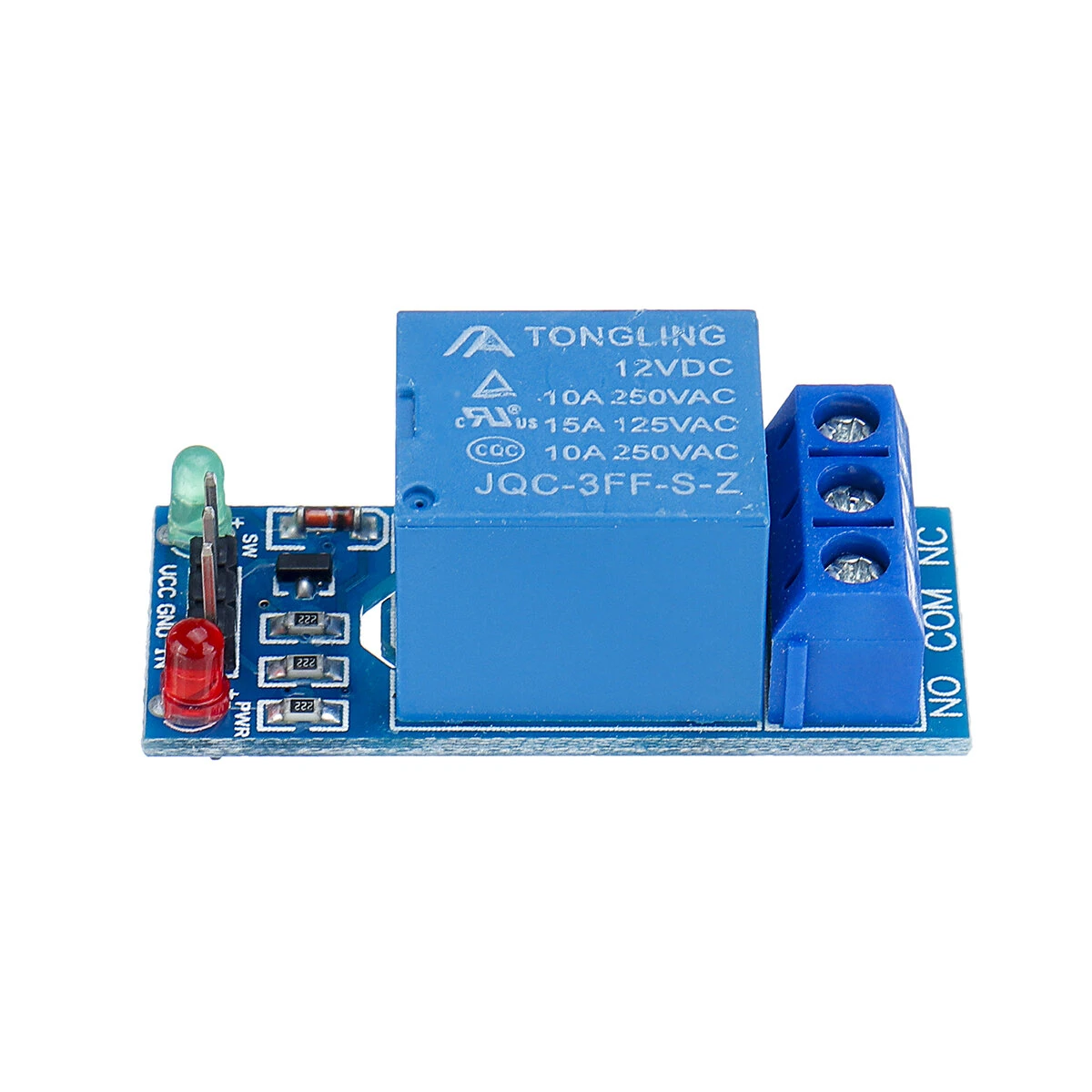 2Pcs 12V 1CH Channel Relay Module With Optocoupler For PIC AVR DSP ARM — view 2