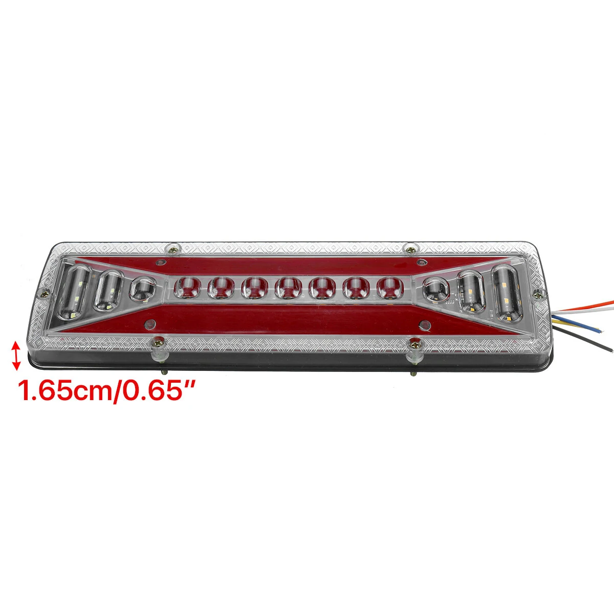 2pcs 12V 37LED Flowing Rear Tail Light Turn Signal Brake Reverse Lamp For Trailer Truck Lorry — view 8
