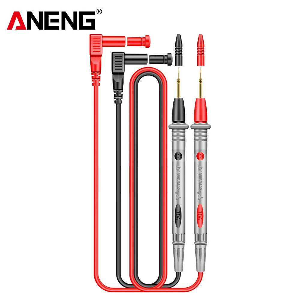 2Pcs ANENG PT1005B 10A 1000V Digital Multimeter Probe Universal Test Lead Needle Pin Wire Pen Cable Kit Current Voltmeter Tester Wire — view 8