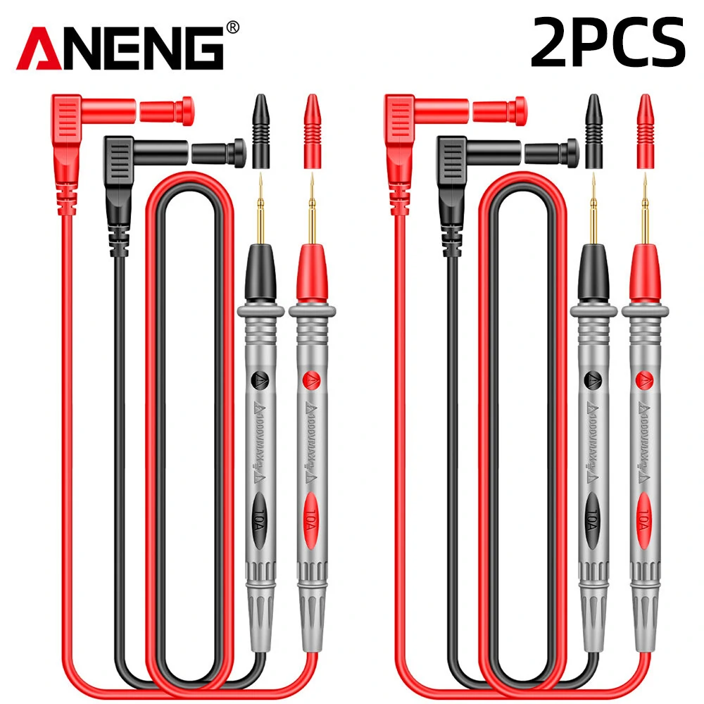2Pcs ANENG PT1005B 10A 1000V Digital Multimeter Probe Universal Test Lead Needle Pin Wire Pen Cable Kit Current Voltmeter Tester Wire — view 9