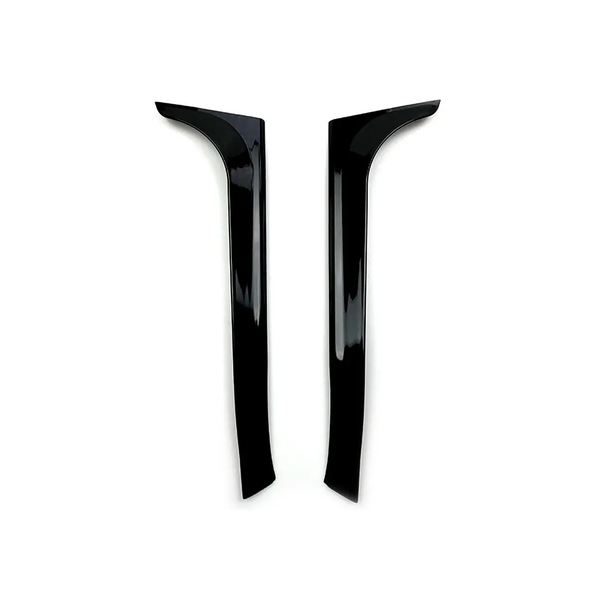 2Pcs Car Black Gloss Black Rear Window Side Spoiler Wing Canards Splitter For VW Golf 6 MK6 2008-2013 — Pricio