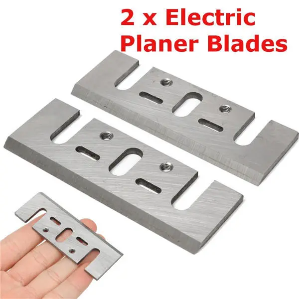2pcs Electric Planer Blades Reversible High Speed Steel Planer Blades For Electric Power Tool — view 10