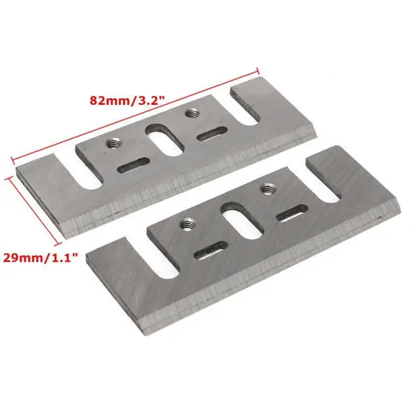 2pcs Electric Planer Blades Reversible High Speed Steel Planer Blades For Electric Power Tool — view 7