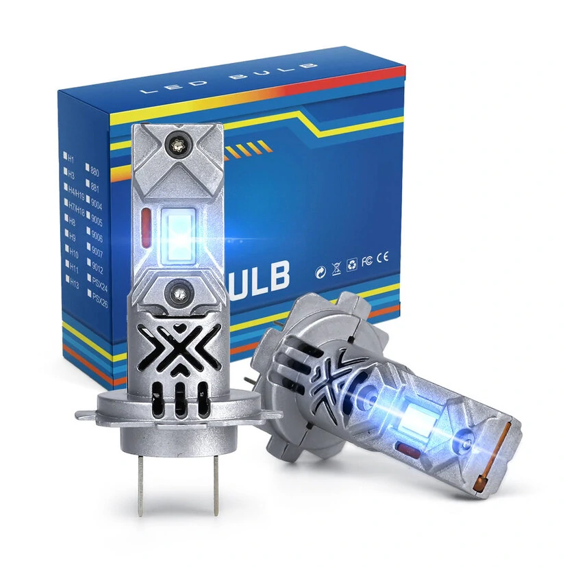 2pcs H7 LED Car Headlight 30000LM CSP Chips 600% Brightness 6000K White 1:1 Mini Size Head Lamp Plug And Play — view 8