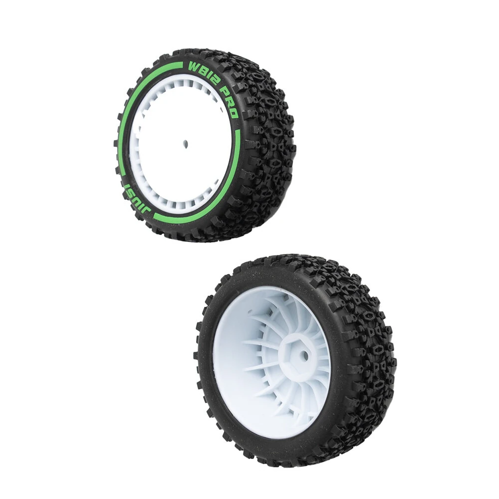 2PCS JIUSI WB12 PRO 1/12 RC Car Parts Front Rear Tires Wheel Rims Pre-Glued Vehicles Models Spare Accessories RC14109 RC14112 — view 10