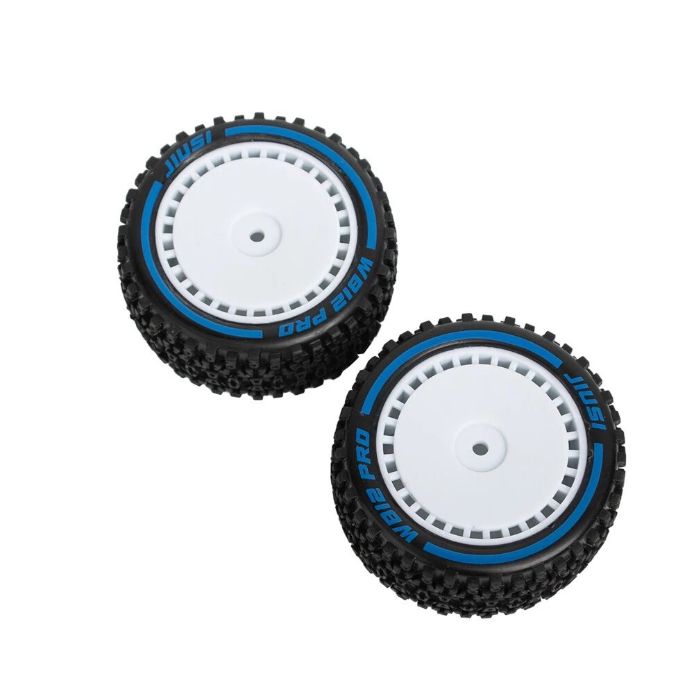 2PCS JIUSI WB12 PRO 1/12 RC Car Parts Front Rear Tires Wheel Rims Pre-Glued Vehicles Models Spare Accessories RC14109 RC14112 — view 2