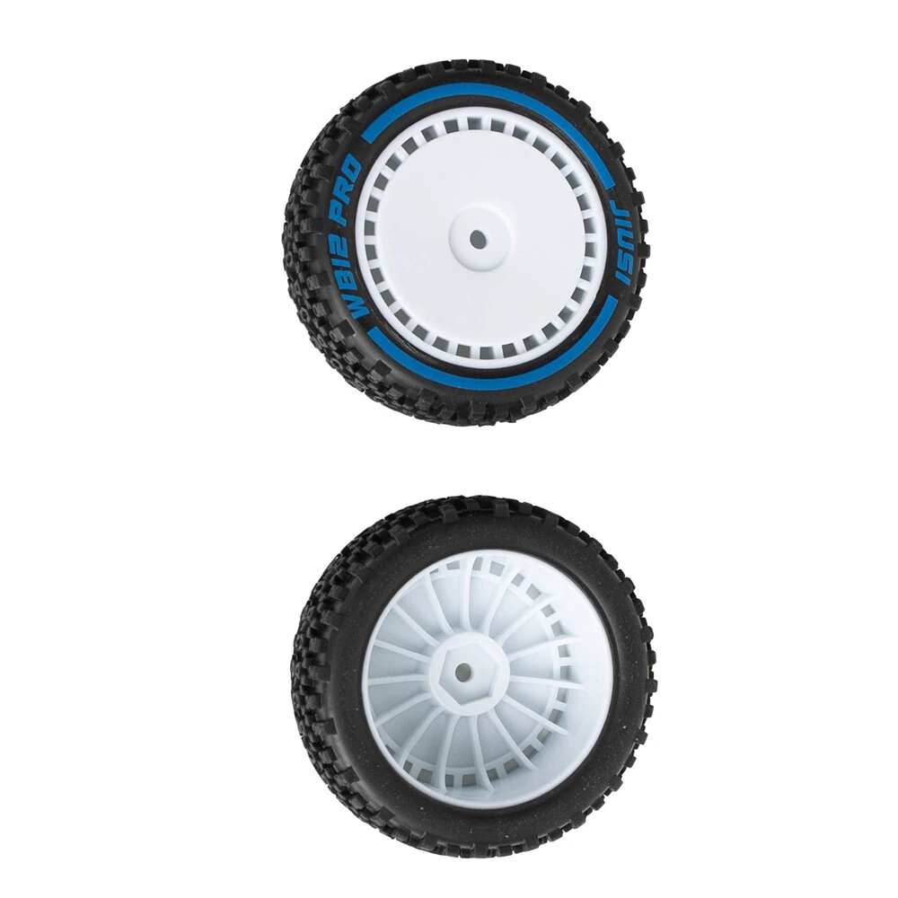 2PCS JIUSI WB12 PRO 1/12 RC Car Parts Front Rear Tires Wheel Rims Pre-Glued Vehicles Models Spare Accessories RC14109 RC14112 — view 5