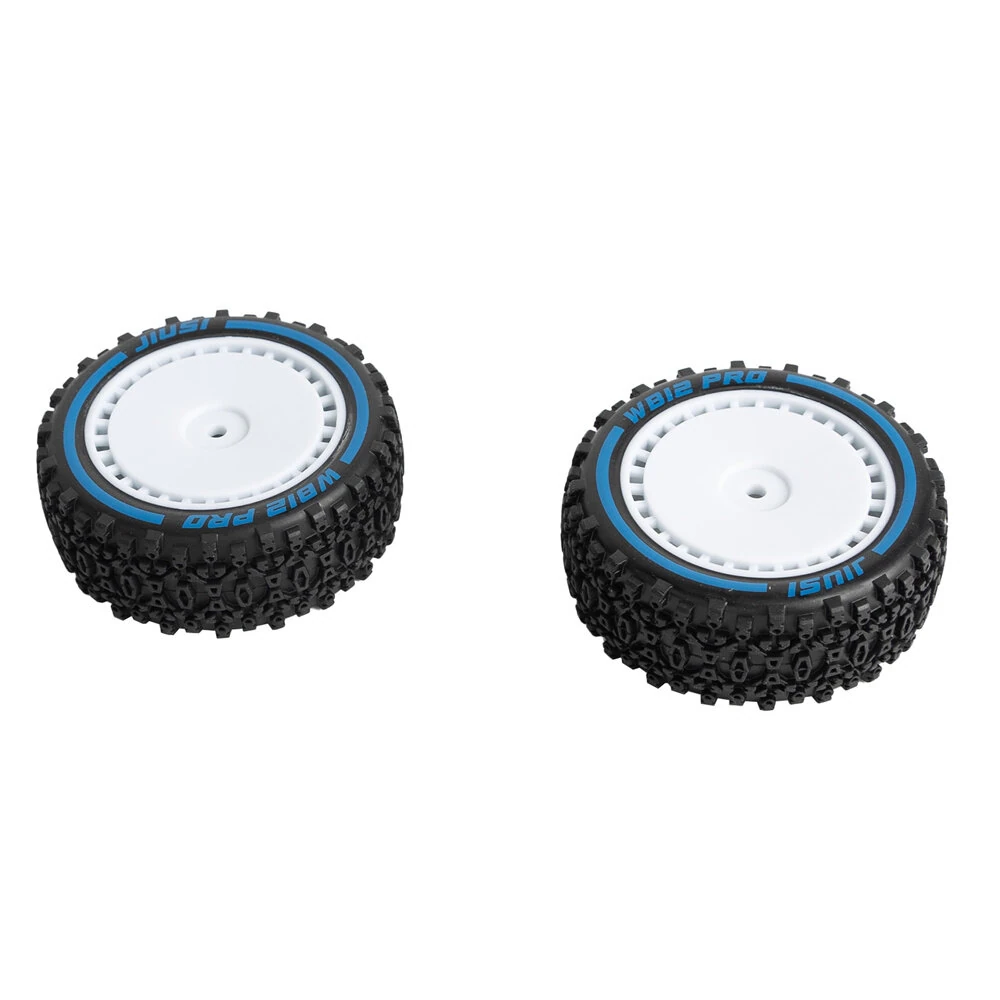 2PCS JIUSI WB12 PRO 1/12 RC Car Parts Front Rear Tires Wheel Rims Pre-Glued Vehicles Models Spare Accessories RC14109 RC14112 — view 7