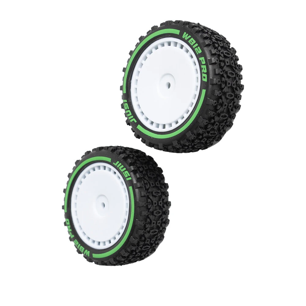 2PCS JIUSI WB12 PRO 1/12 RC Car Parts Front Rear Tires Wheel Rims Pre-Glued Vehicles Models Spare Accessories RC14109 RC14112 — view 9