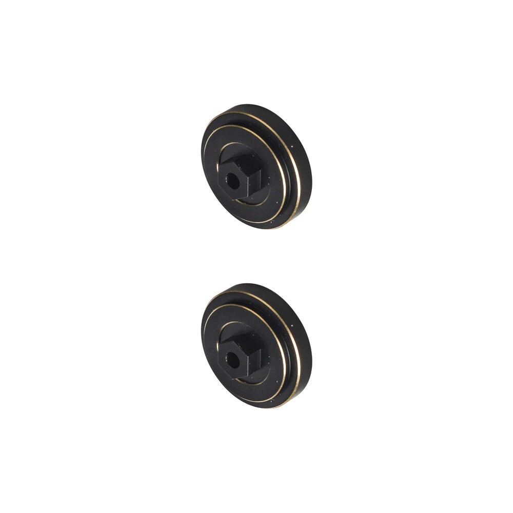 2PCS JXC LR1801 1/18 Rock Crawler RC Car Upgraded Parts Brass Counterweight Off-Road Truck Vehicles Models Spare Replacement Accessories — view 2