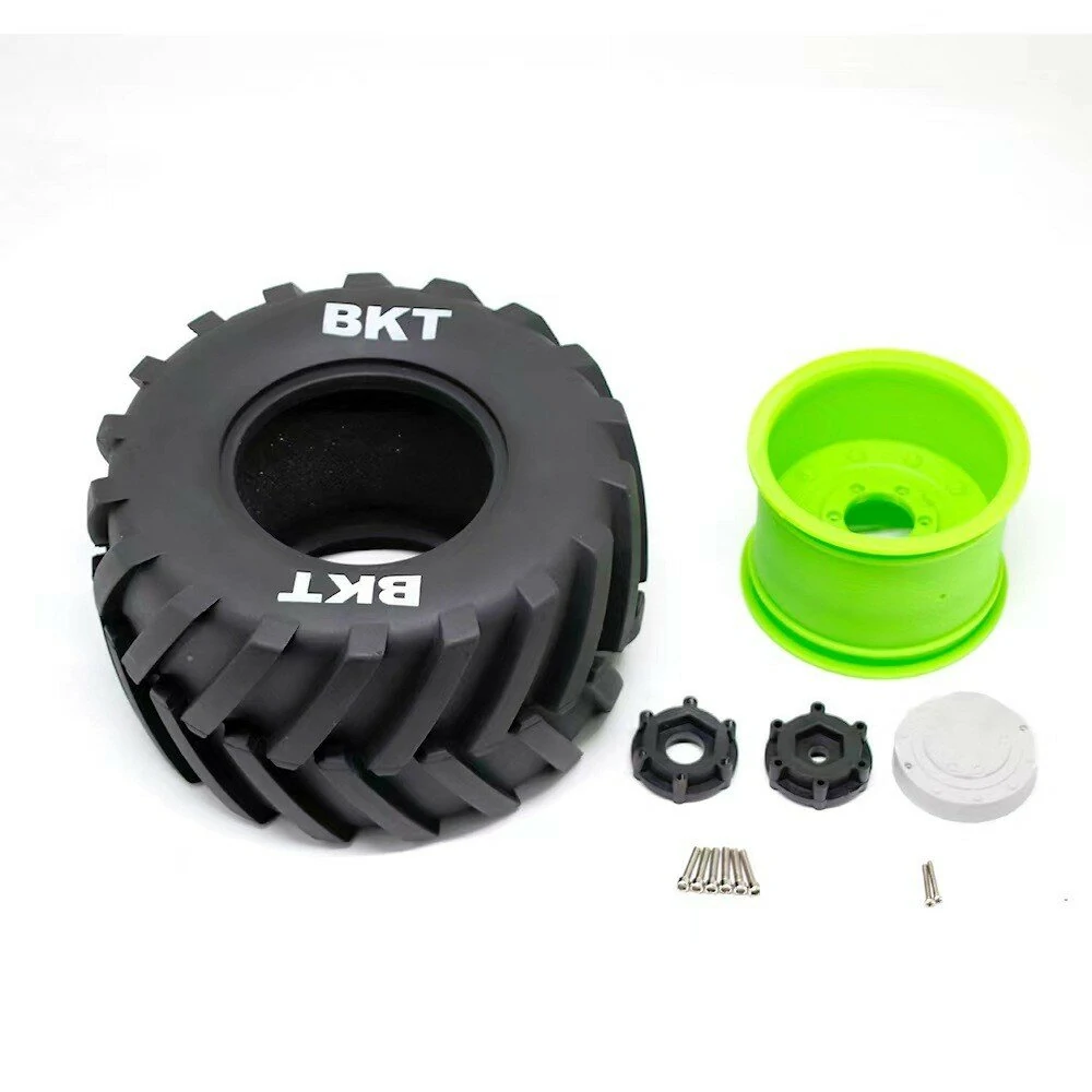 2PCS Monster Truck Tires Wheels 14mm/17mm Adjustable for 1/8 LOSI LMT W66 KYOSHO Axial RC Cars Vehicles Models Spare Parts — view 5