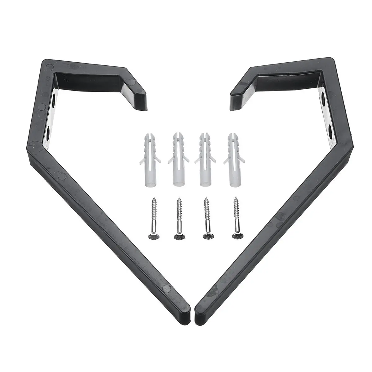 2Pcs Motorcycle Helmet Holder Hook Jacket Bags Wall Mount Cloth Display Rack Hanger — view 4