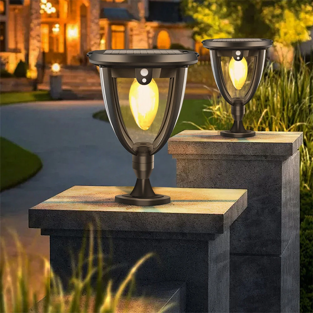 2pcs Solar Bulb Light Outdoor 3 Installation Ways Wall Hang Ground 3 Brightness Modes IP65 Waterproof Solar Lights for Garden Decor Light — view 9