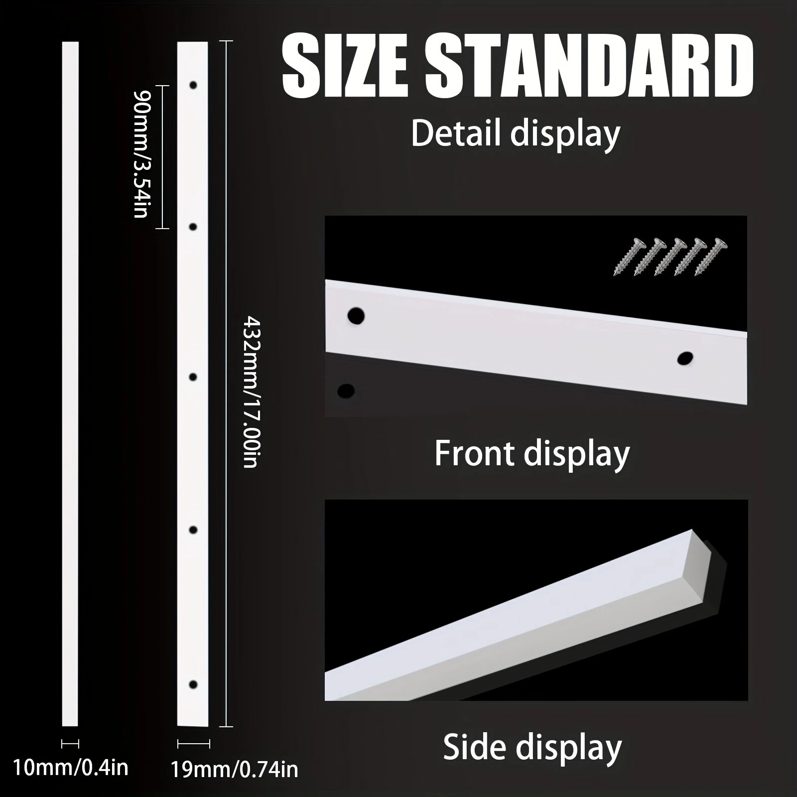 2PCS Table Saw Crosscut Sled Miter Bars with Pre-drilled Holes 3/4" x 3/8" x 17" Precise Woodworking Cuts Easy Installation — view 5