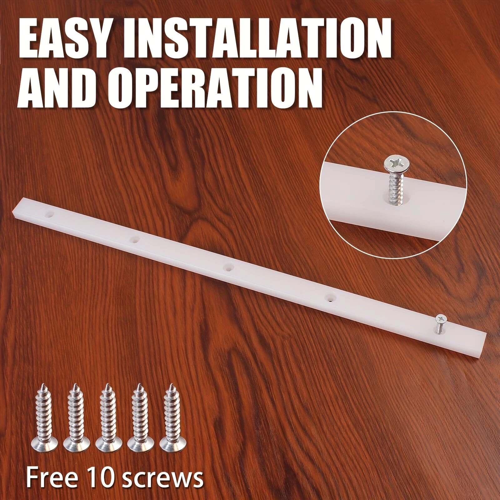 2PCS Table Saw Crosscut Sled Miter Bars with Pre-drilled Holes 3/4" x 3/8" x 17" Precise Woodworking Cuts Easy Installation — view 7
