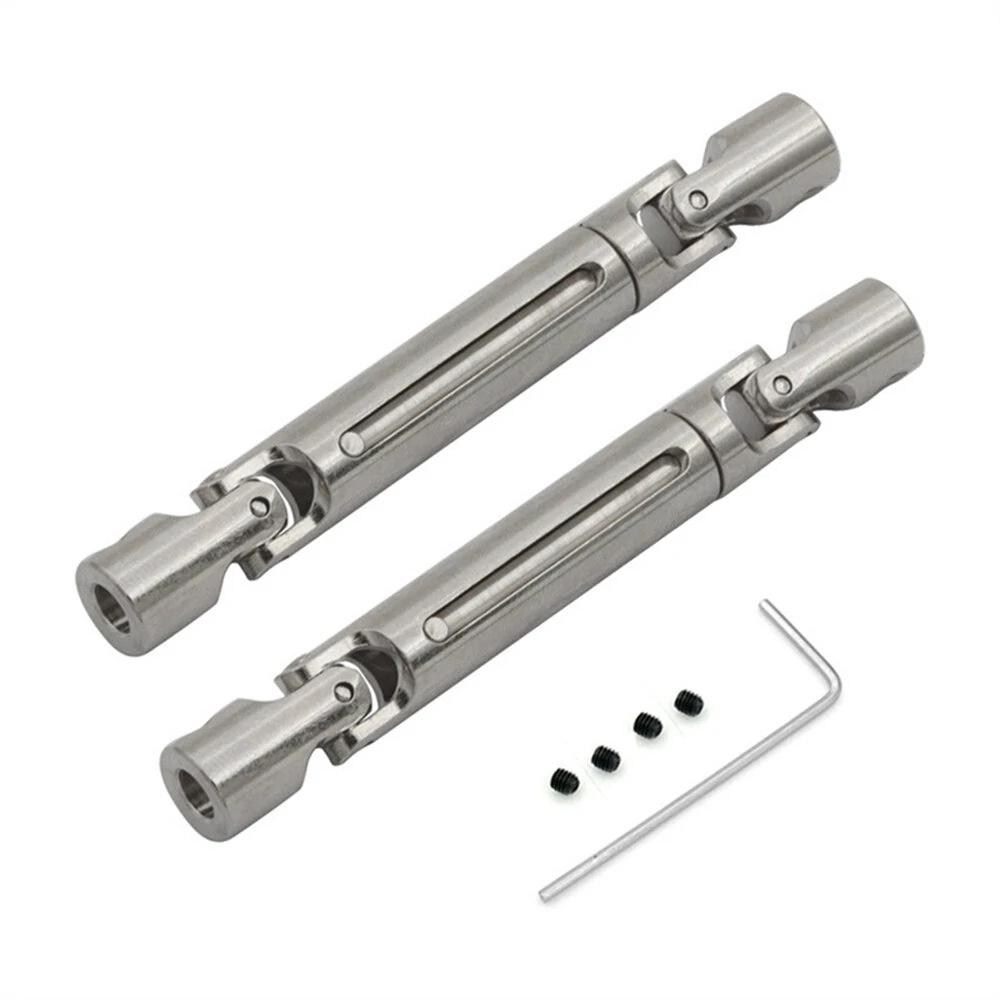 2PCS Upgraded Metal Front Rear Drive Shafts MNRC MN82 MN78 for TOYOTA Land Cruiser LC79 1/12 RC Cars Vehicles Models Spare Parts — image 1