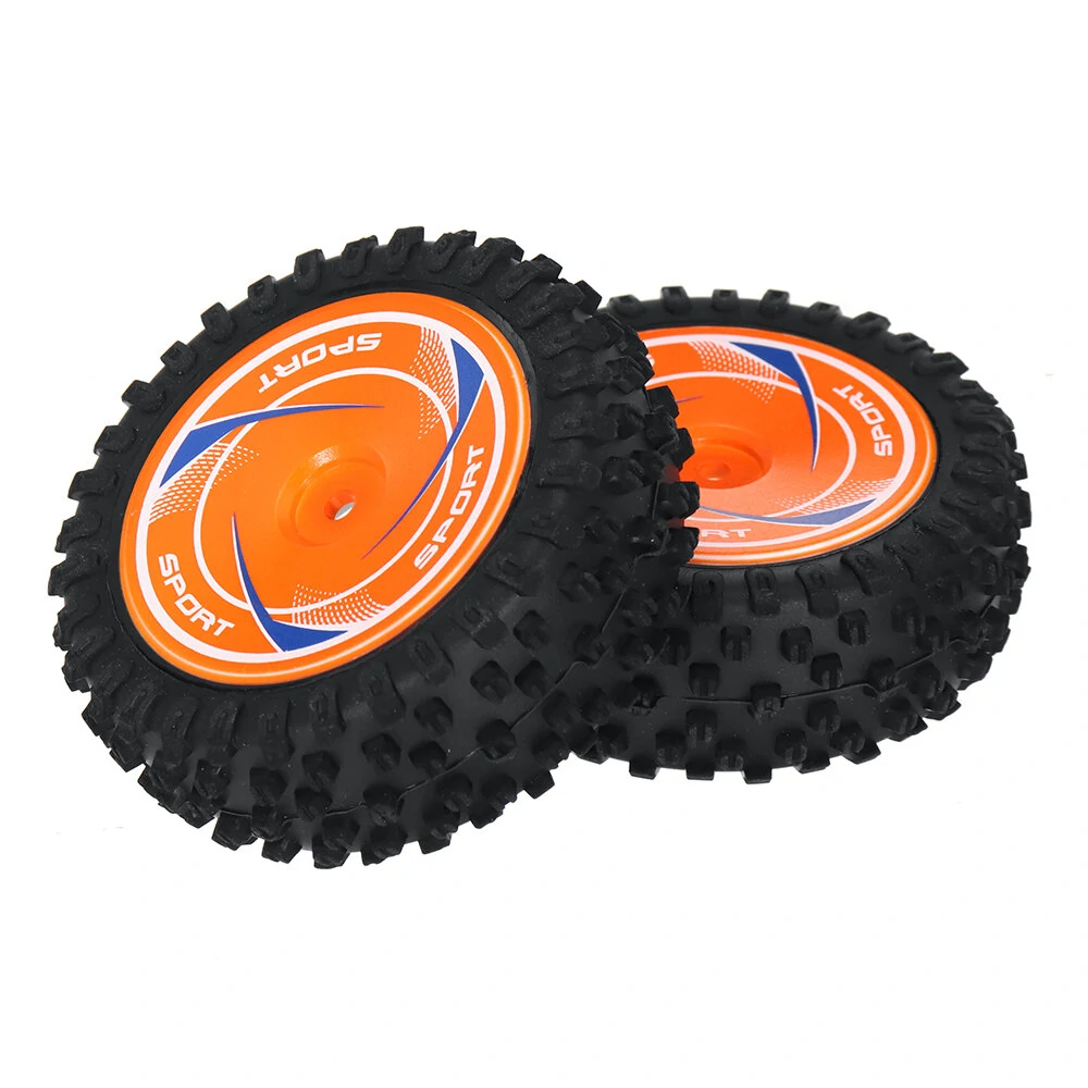 2PCS Wltoys 124010 1/12 RC Car Parts Front/Rear Tires Wheels Rims Vehicles Models Spare Accessories 2811/2812/2844/2845 — view 10